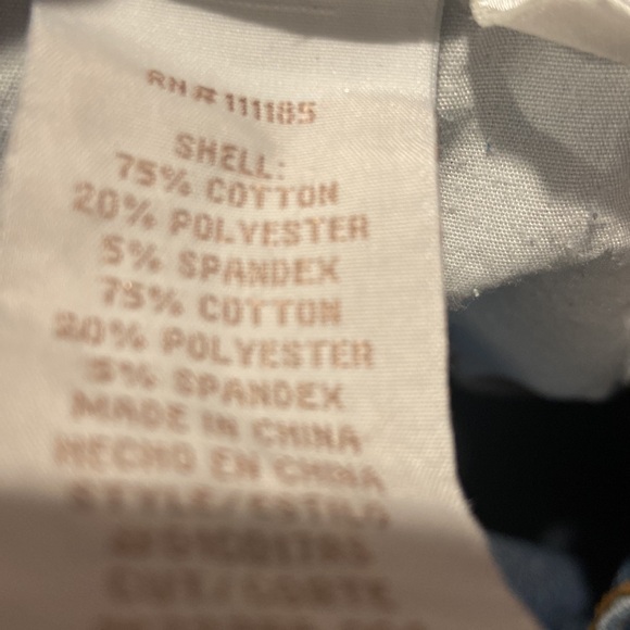 baby phat y2k denim jean capris 3/4 with embroidered butt pockets carnival - Picture 16 of 17